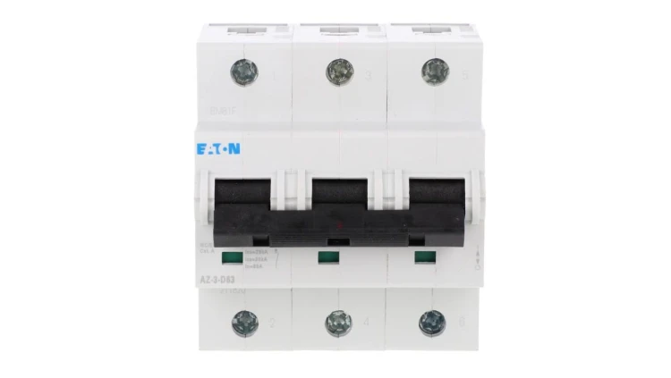 Wyłącznik nadprądowy 3P D 63A 25kA AC AZ-3-D63 211820