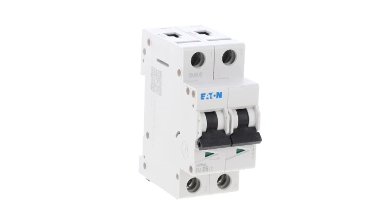 Wyłącznik nadprądowy 2P D 5A 15kA AC FAZ-D12/2 278776