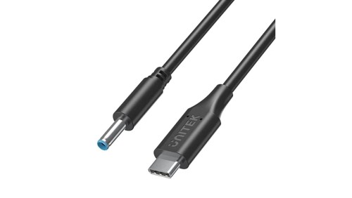 UNITEK Kabel zasilający USB-C - DC Jack 4,5x3mm 65W PD do laptopów HP 1,8m