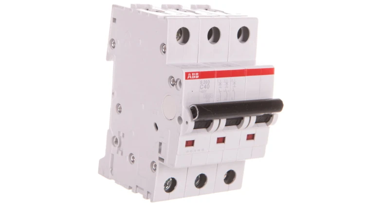 Wyłącznik nadprądowy 3P C 40A 6kA AC S203-C40 2CDS253001R0404