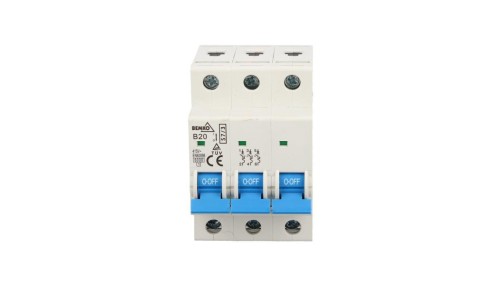 Wyłącznik nadprądowy 3P B 20A 6kA AC A00-S7-3P-B20