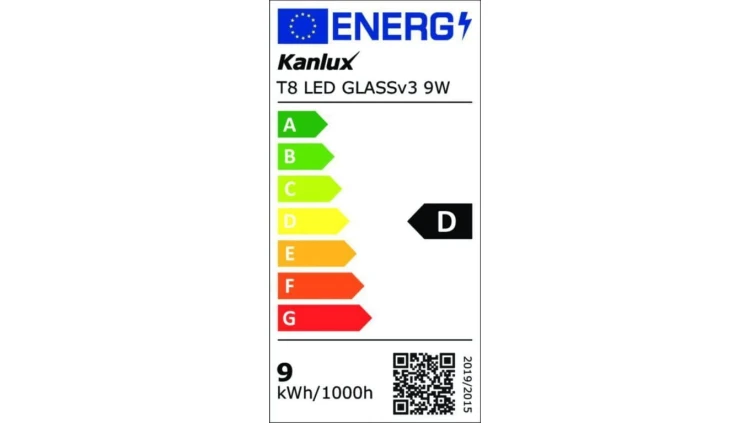 Świetlówka LED T8 G13 600mm GLASSv3 9W-CW 1260lm 6500K barwa zimna 3 lata Gwarancji 26063