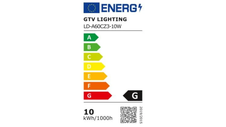 Żarówka LED E27 A60 10W 810lm 3000K z czujnikiem zmierzchu AC220-240V 200st LD-A60CZ3-10W