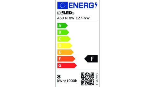 Żarówka LED E27 A60 N 8W E27-NW 810lm 4000K barwa neutralna 31203