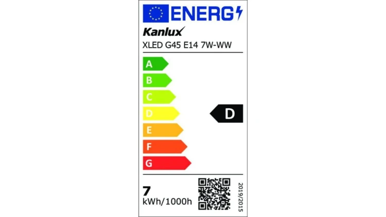 Żarówka LED E14 XLED G45 E14 7W-WW 1055lm 2700K barwa ciepła 37386