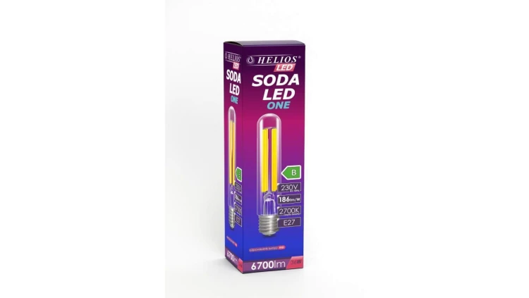 Żarówka LED Soda One 36W 230V E27 T46 filament 6700lm 4000K Helios LED-3136